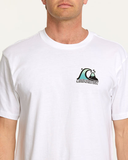 Bubble Fade T-Shirt - White Quick Silver White