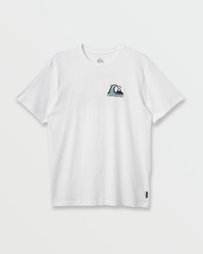 Bubble Fade T-Shirt - White Quick Silver White