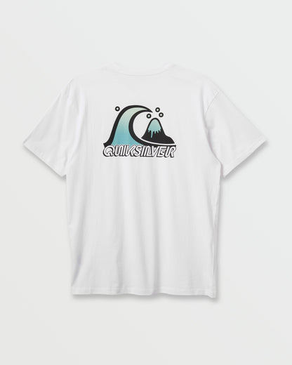 Bubble Fade T-Shirt - White Quick Silver White
