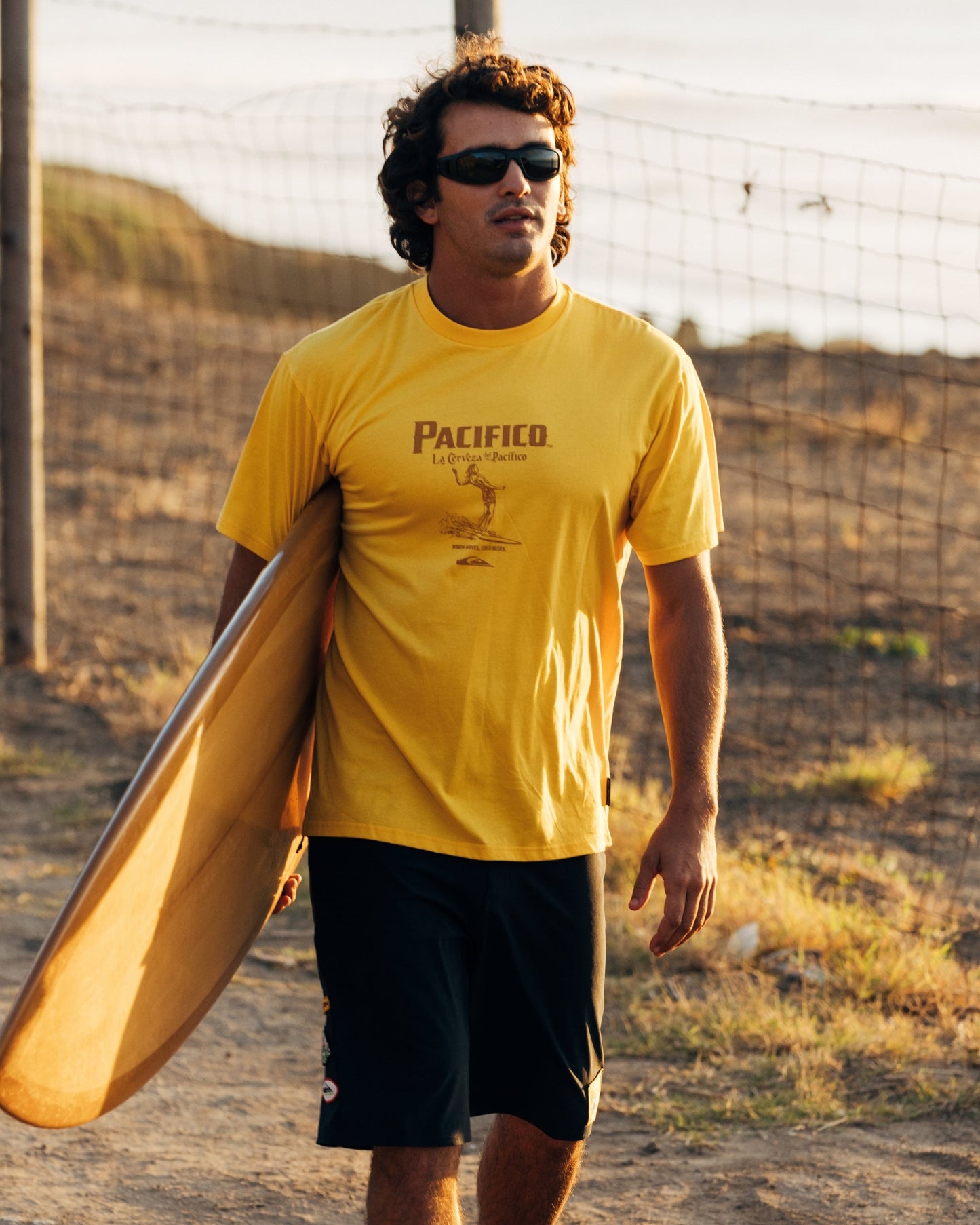 Quiksilver x Pacifico Baja Arch T-Shirt - Sunshine Quick Silver Sunshine