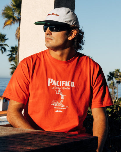 Quiksilver x Pacifico Baja Arch T-Shirt - Red Quick Silver Red