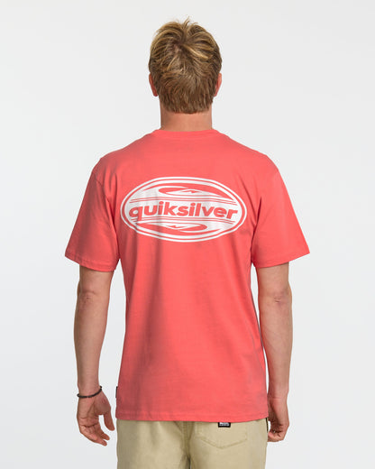 2000S Boarding T-Shirt - Coral Quick Silver Coral