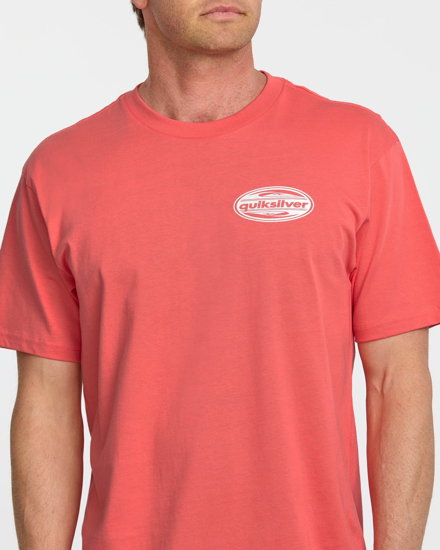2000S Boarding T-Shirt - Coral Quick Silver Coral