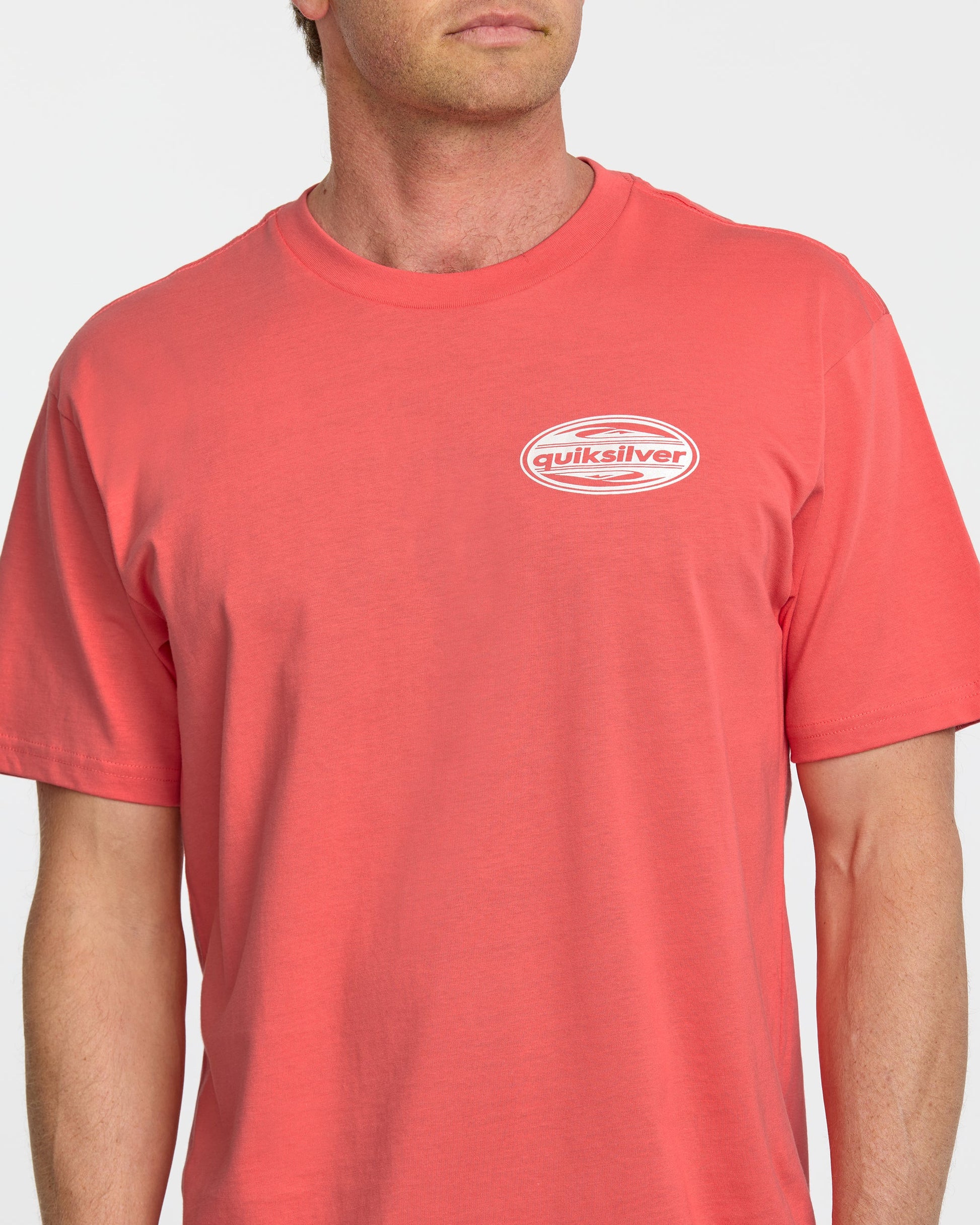 2000S Boarding T-Shirt - Coral Quick Silver Coral