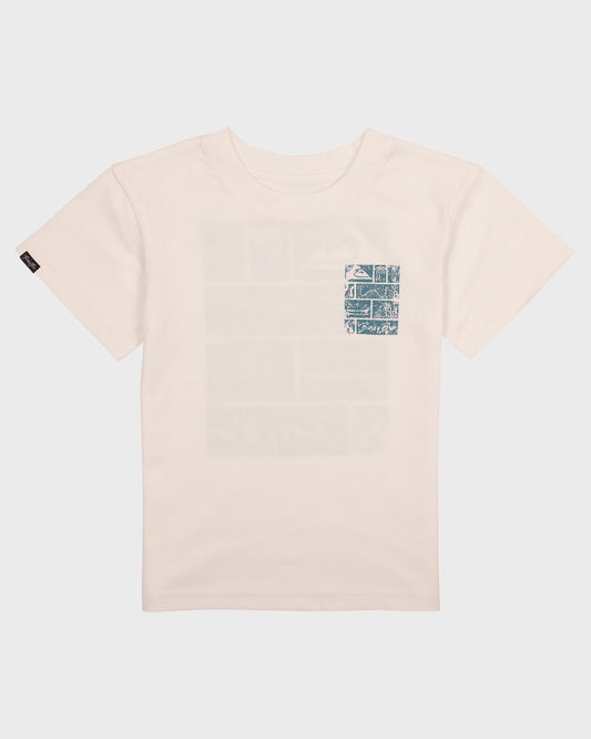 BinkyBro x Quiksilver Sketch T-Shirt Quick Silver Cream