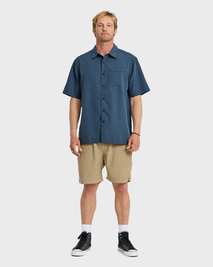 Waterman Centinela Premium Anti-Wrinkle Shirt - Navy Quick Silver Navy