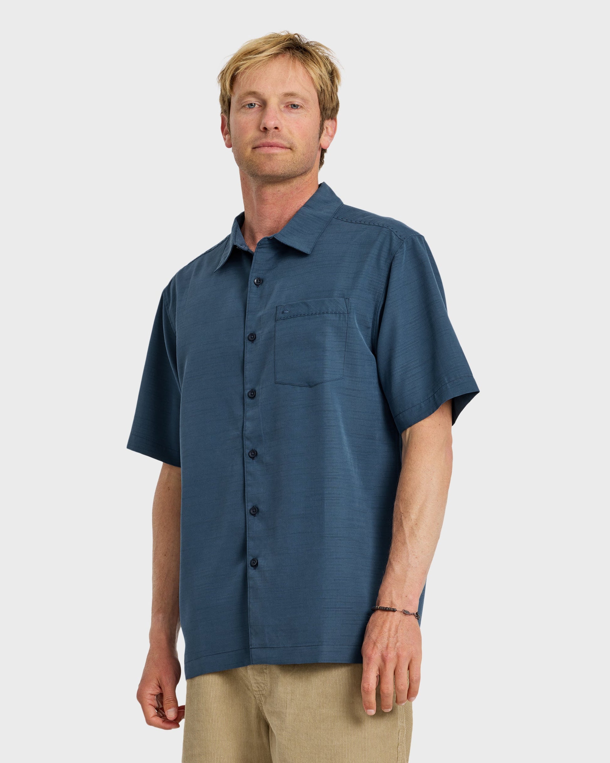 Waterman Centinela Premium Anti-Wrinkle Shirt - Navy Quick Silver Navy