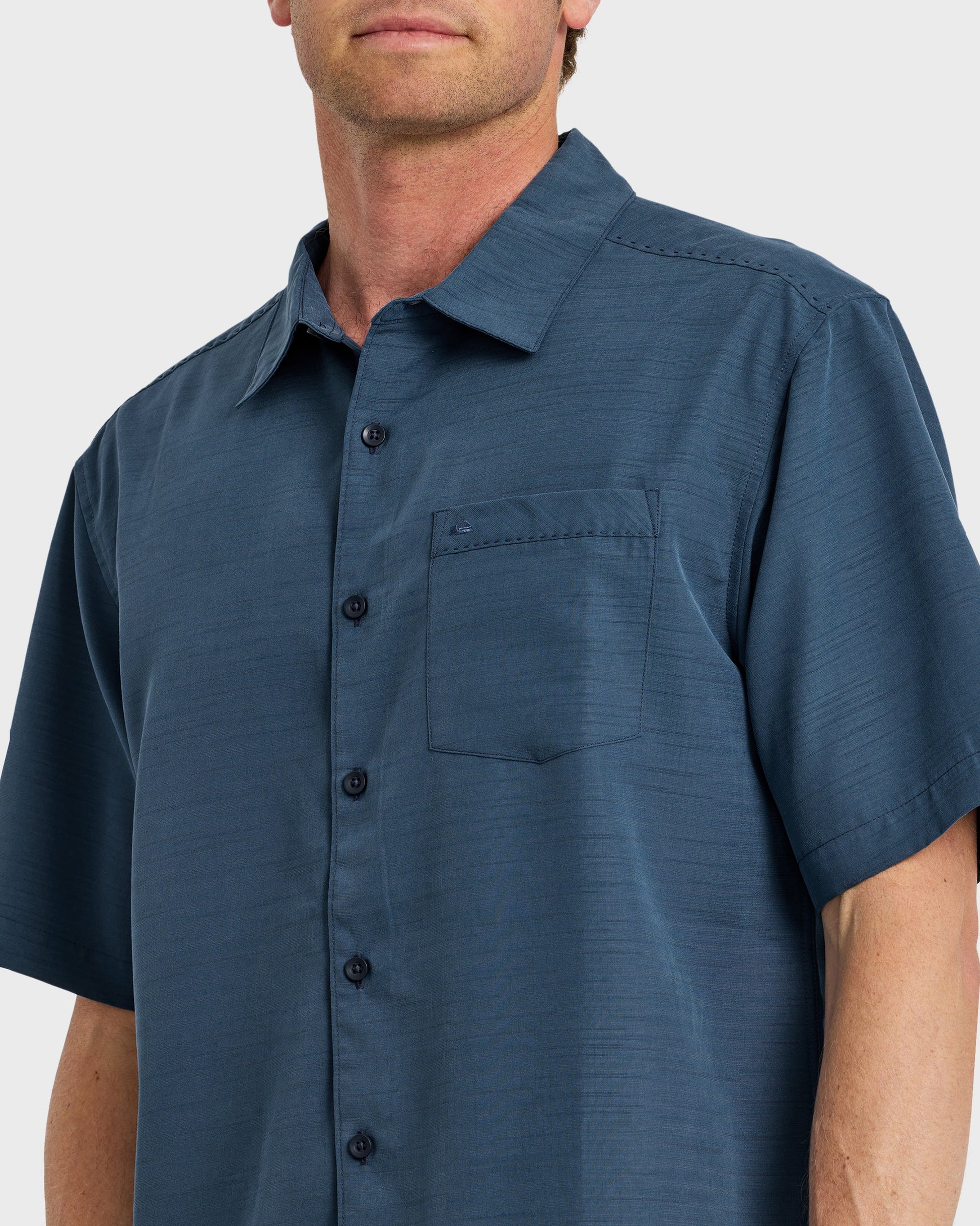 Waterman Centinela Premium Anti-Wrinkle Shirt - Navy Quick Silver Navy