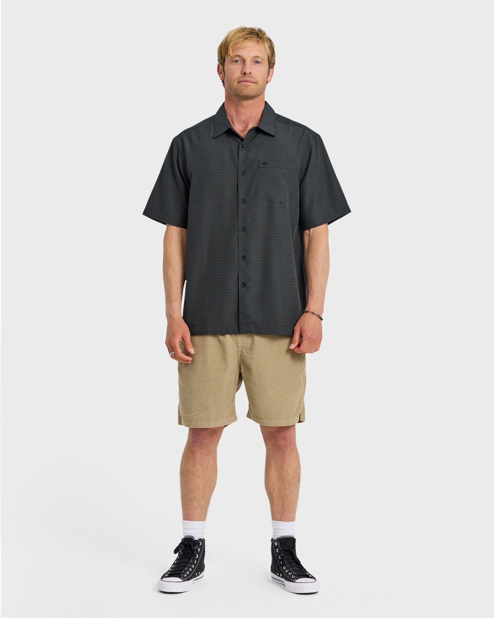 Waterman Centinela Premium Anti-Wrinkle Shirt - Black Quick Silver Black