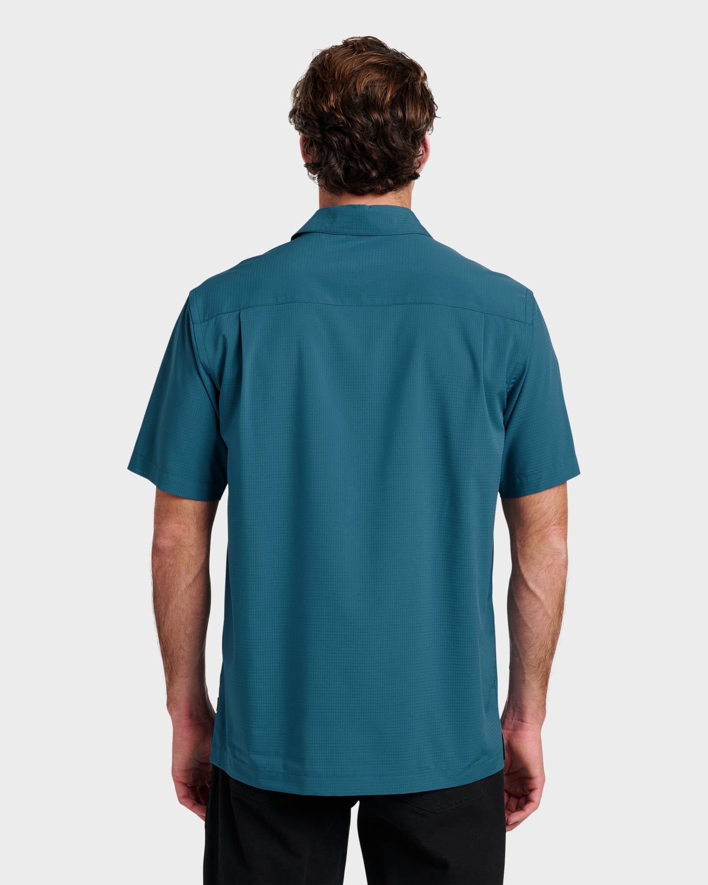 Chaser Short Sleeve Woven Shirt - Real Teal Quick Silver Real Teal