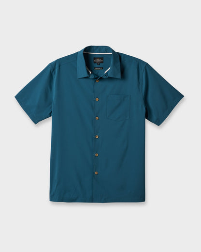 Chaser Short Sleeve Woven Shirt - Real Teal Quick Silver Real Teal