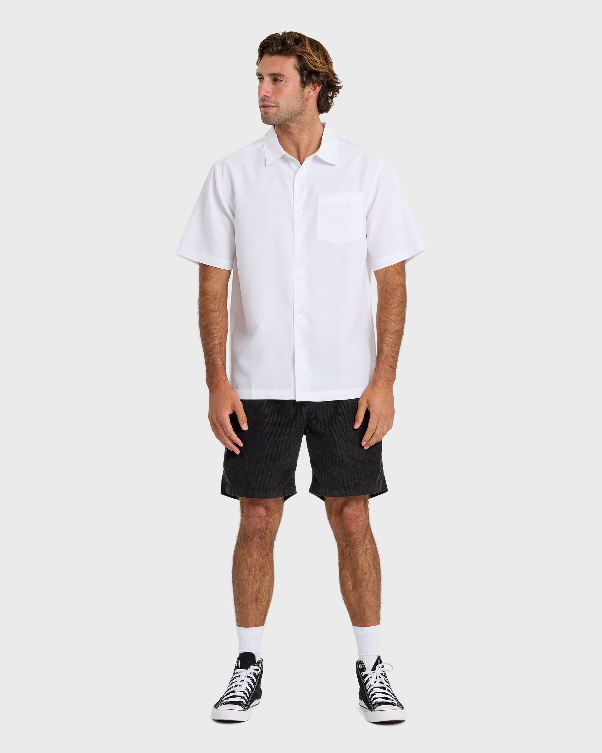 Waterman Centinela Premium Anti-Wrinkle Shirt - White Quick Silver White