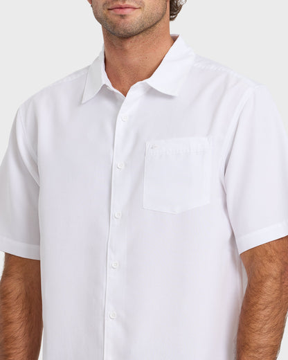 Waterman Centinela Premium Anti-Wrinkle Shirt - White Quick Silver White