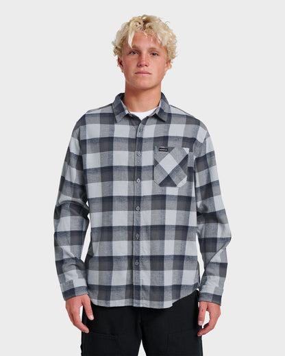 Penmar Check Flannel Shirt - Quarry Quick Silver Quarry