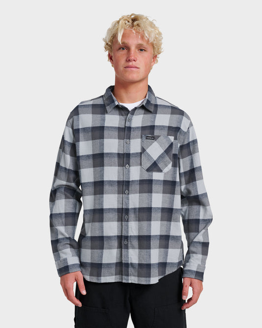 Penmar Check Flannel Shirt - Quarry Quick Silver Quarry