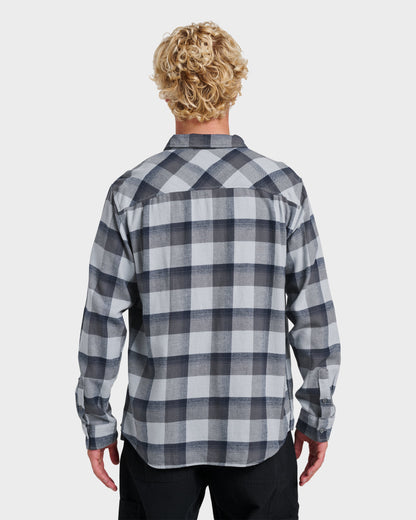 Penmar Check Flannel Shirt - Quarry Quick Silver Quarry