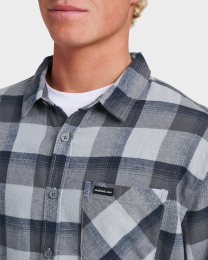 Penmar Check Flannel Shirt - Quarry Quick Silver Quarry