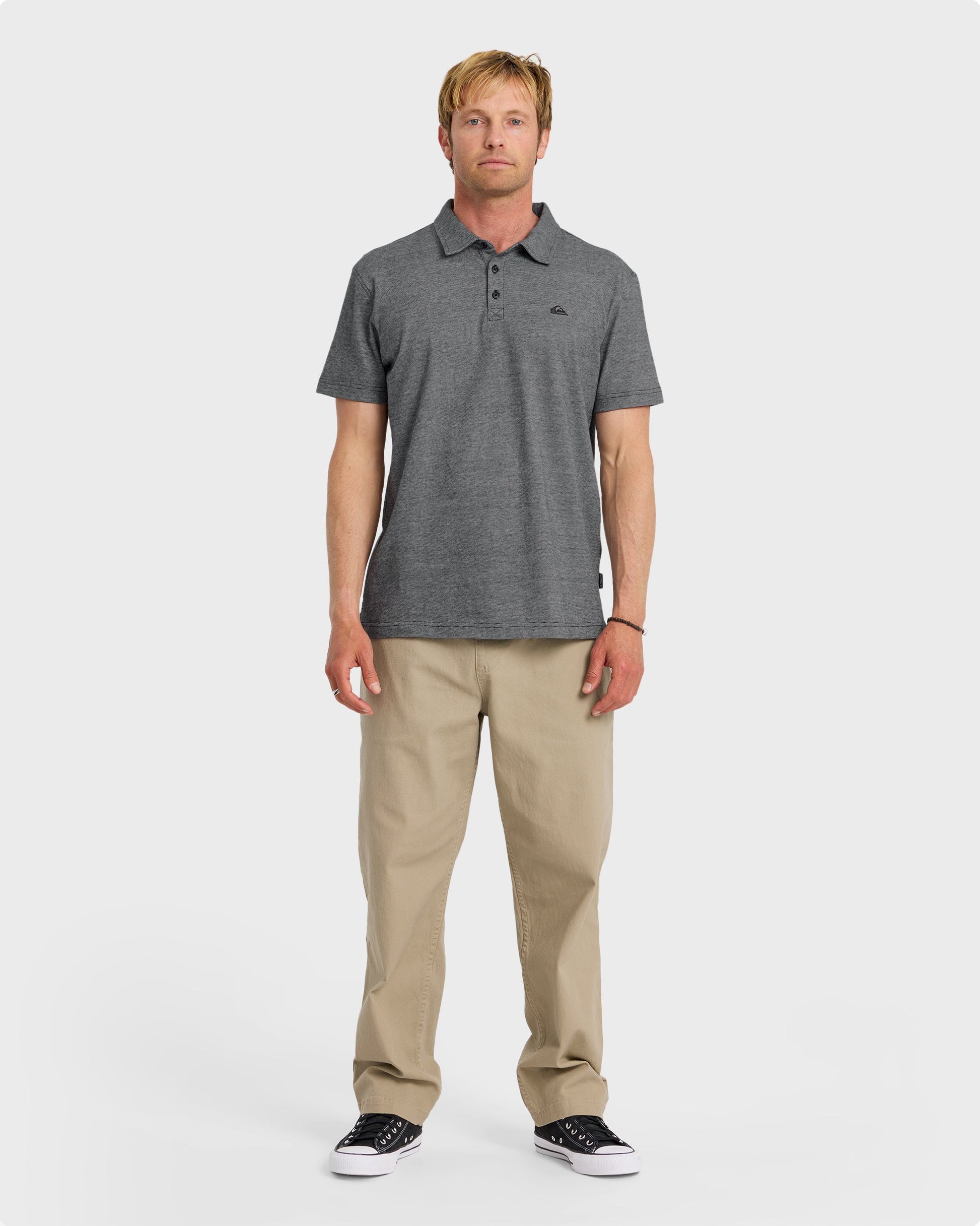Sunset Cruise Polo Shirt - Black Quick Silver Black