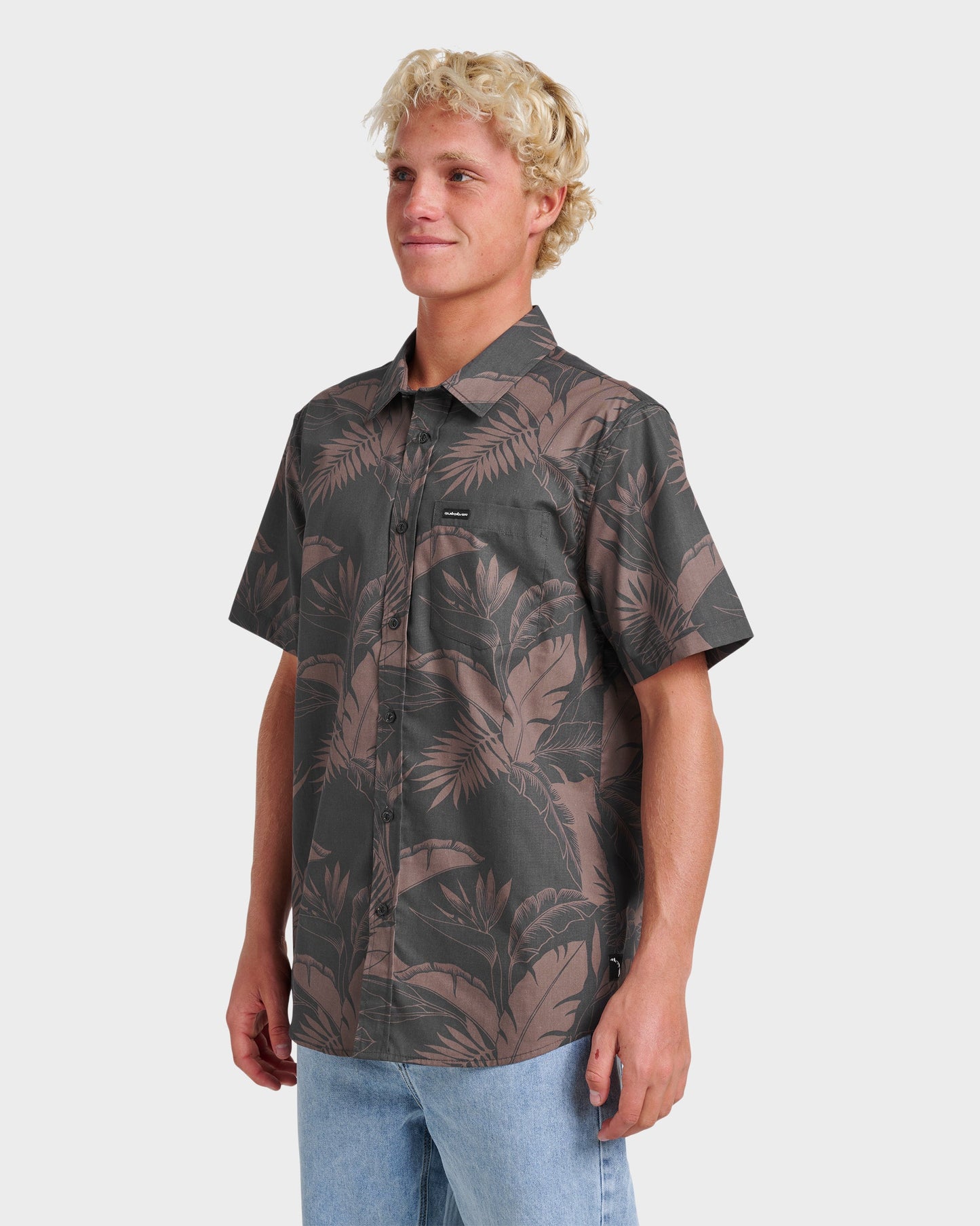 Kahanu Classic Short Sleeve Shirt - Black Quick Silver Black