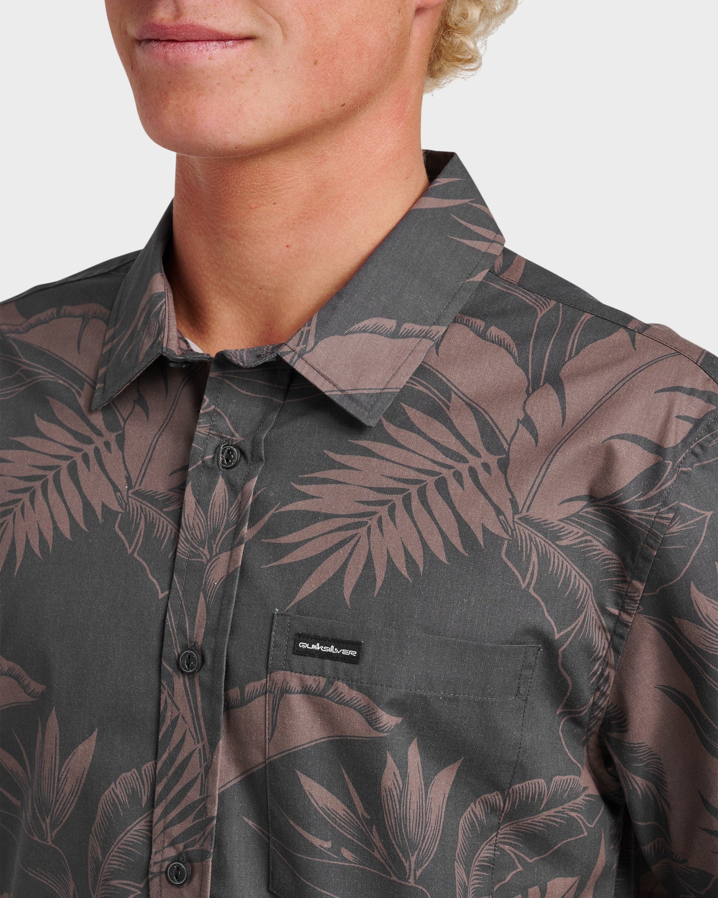 Kahanu Classic Short Sleeve Shirt - Black Quick Silver Black