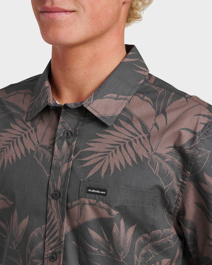 Kahanu Classic Short Sleeve Shirt - Black Quick Silver Black