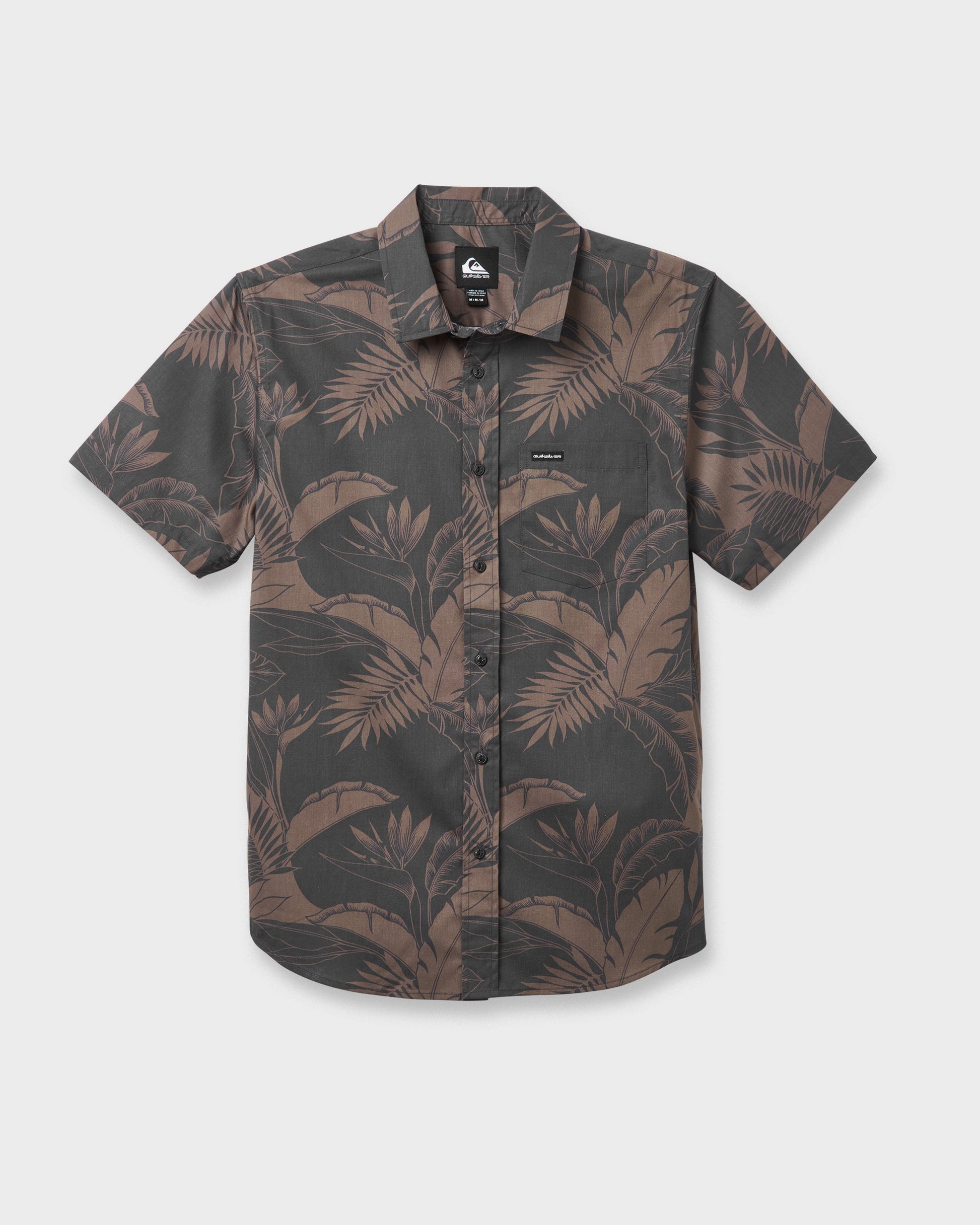Kahanu Classic Short Sleeve Shirt - Black Quick Silver Black