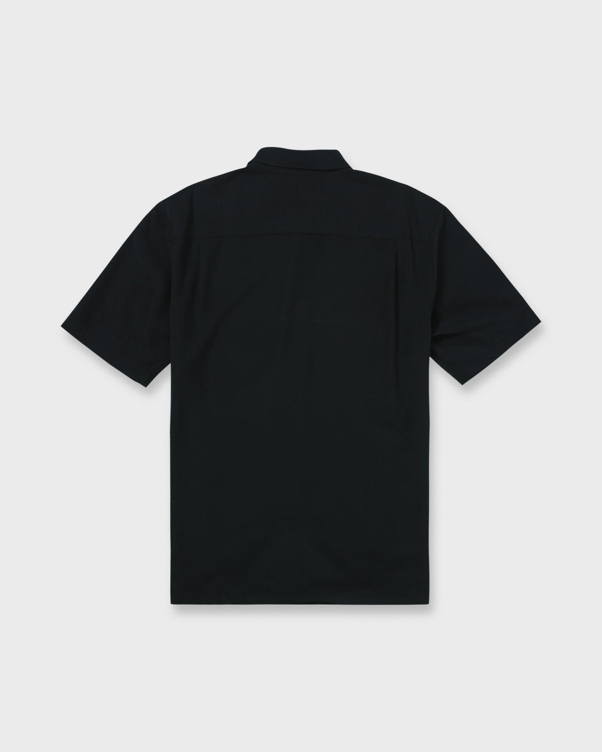 Waterman Tahiti Palms Premium Anti-Wrinkle Shirt - Black Quick Silver Black