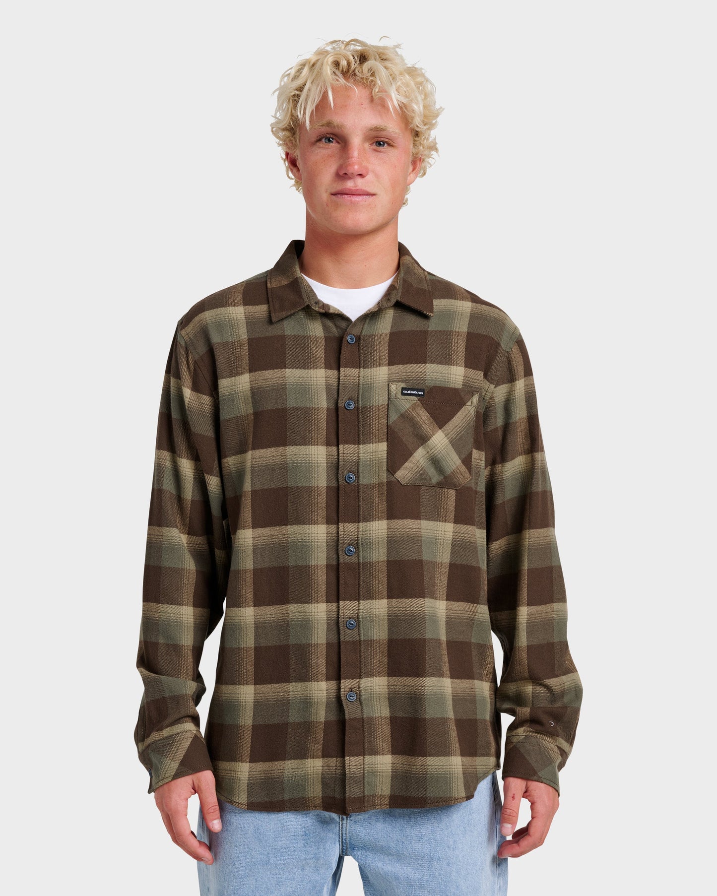 Penmar Check Flannel Shirt - Chocolate Brown Quick Silver Chocolate Brown
