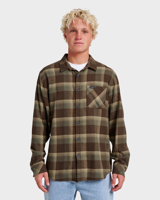Penmar Check Flannel Shirt - Chocolate Brown Quick Silver Chocolate Brown