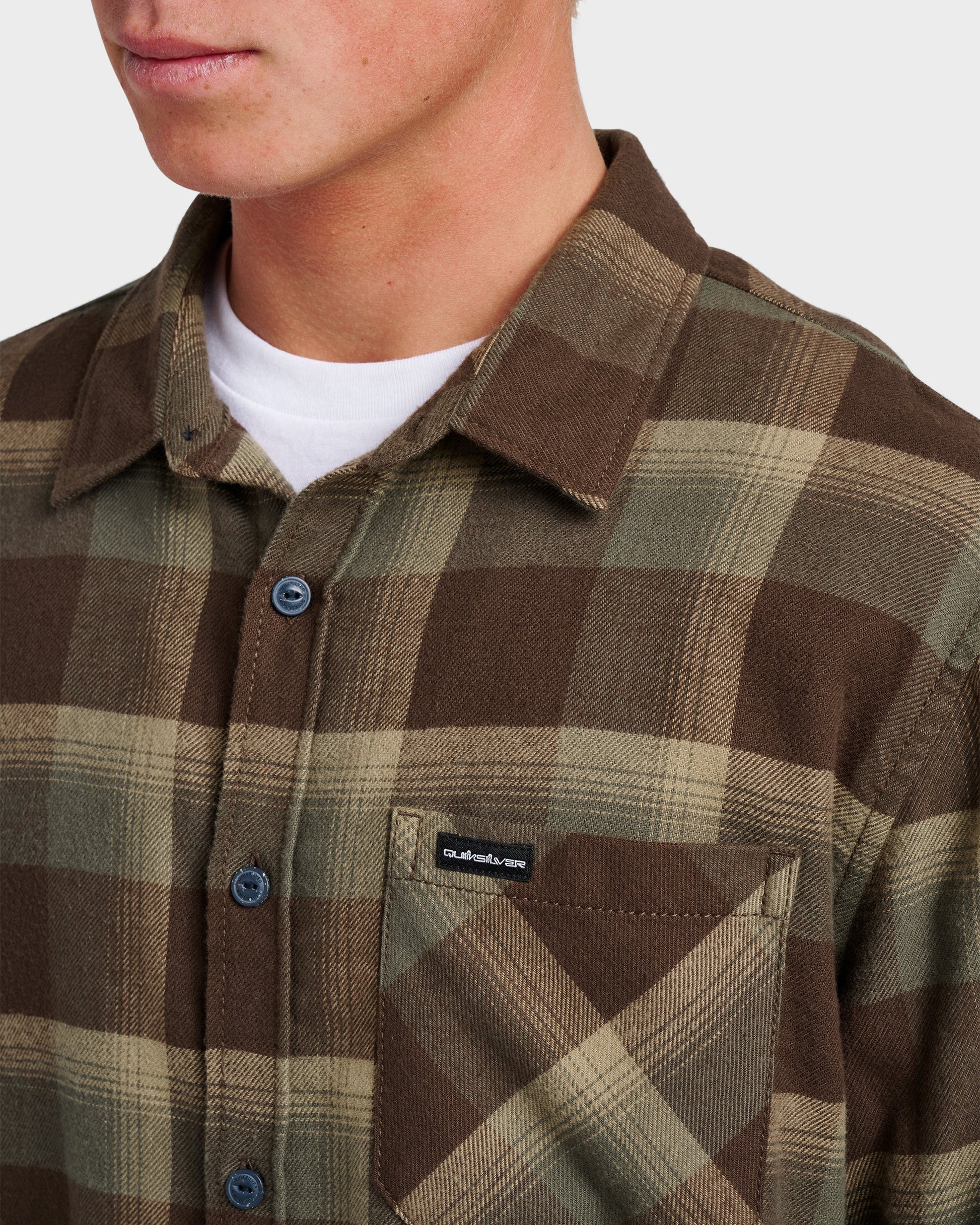 Penmar Check Flannel Shirt - Chocolate Brown Quick Silver Chocolate Brown