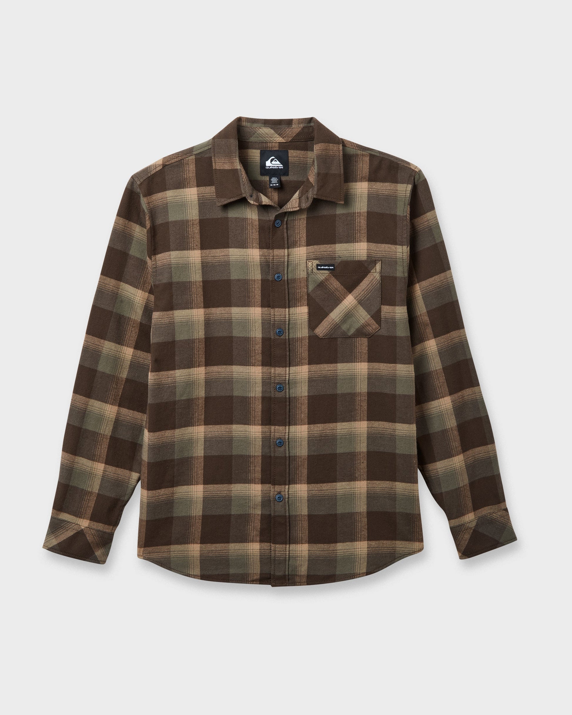 Penmar Check Flannel Shirt - Chocolate Brown Quick Silver Chocolate Brown
