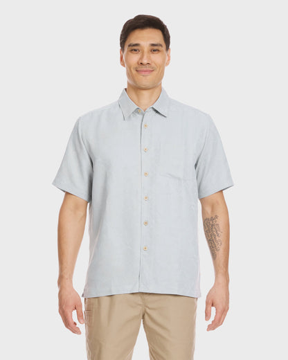 Waterman Island Jungle Shirt - Cool Blue Quick Silver Cool Blue