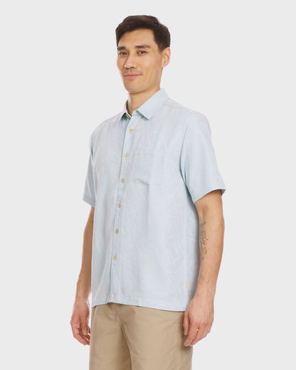 Waterman Island Jungle Shirt - Cool Blue Quick Silver Cool Blue