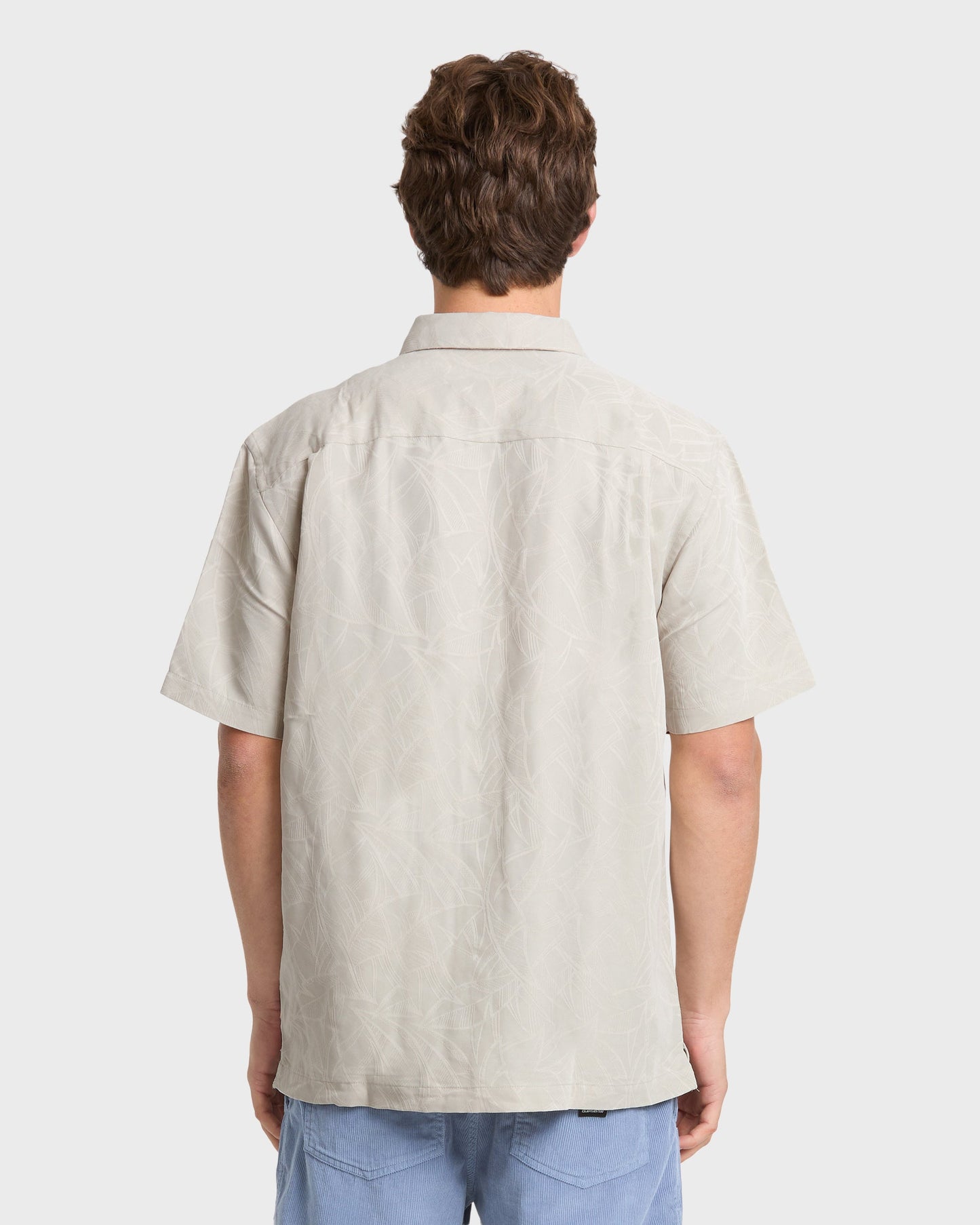 Waterman Island Jungle Shirt - Pelican Quick Silver Pelican