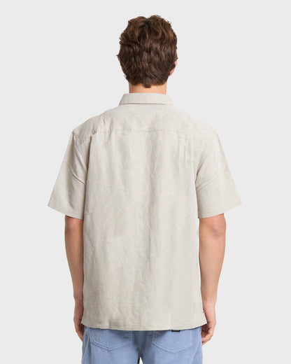Waterman Island Jungle Shirt - Pelican Quick Silver Pelican