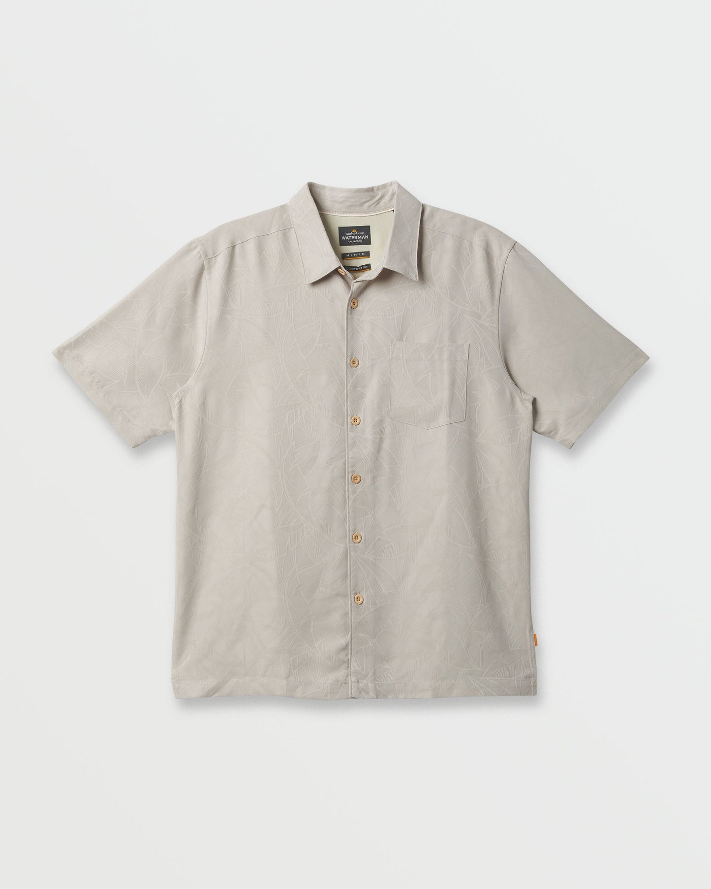 Waterman Island Jungle Shirt - Pelican Quick Silver Pelican