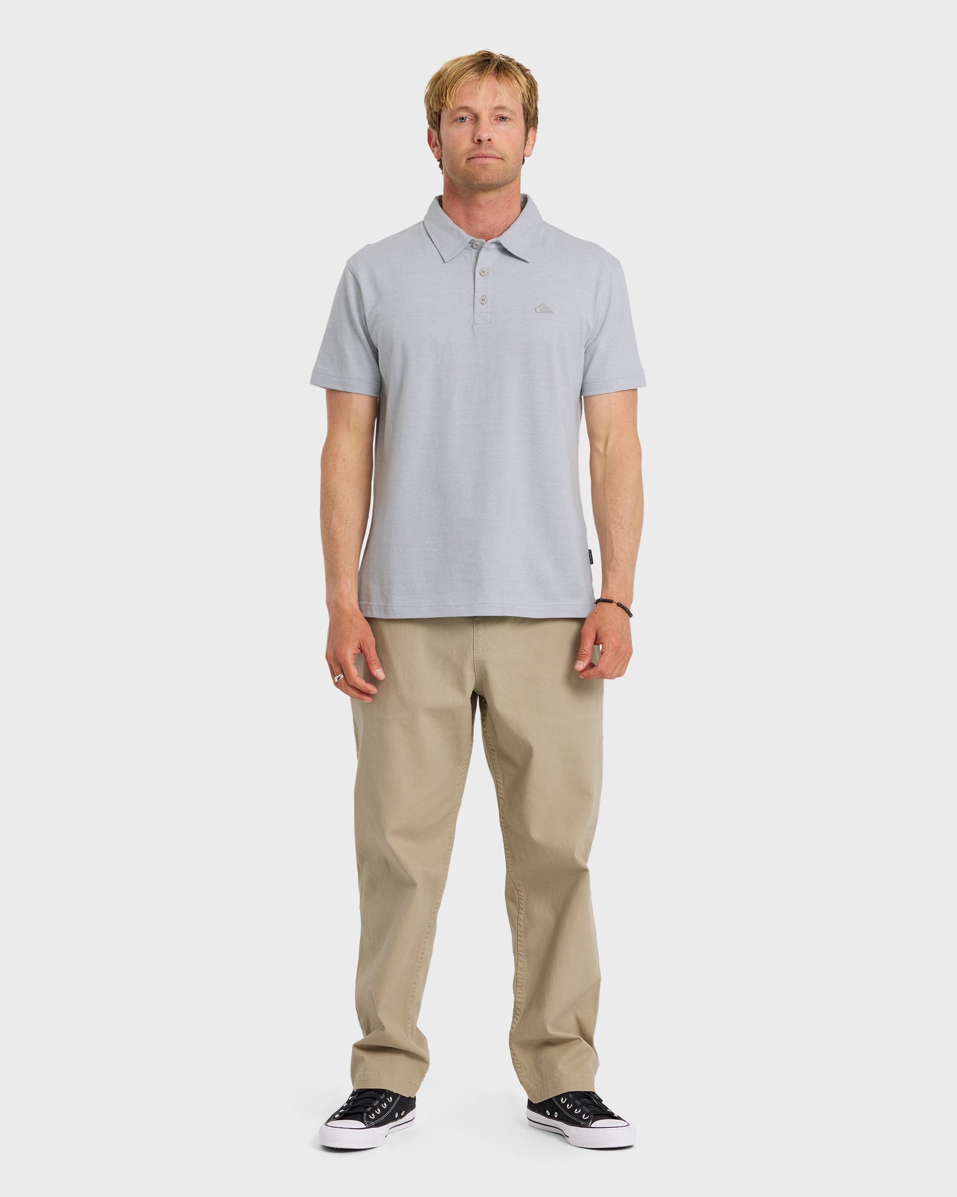 Sunset Cruise Polo Shirt - Smoked Gray Quick Silver Smoked Gray