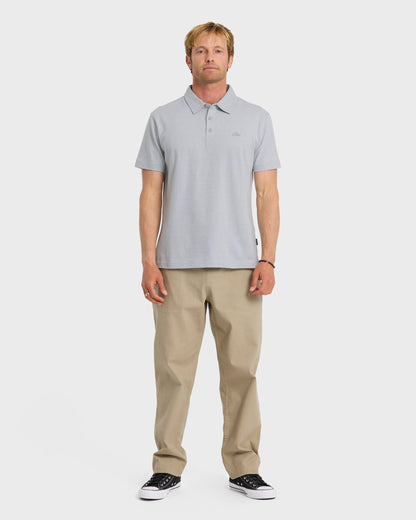 Sunset Cruise Polo Shirt - Smoked Gray Quick Silver Smoked Gray