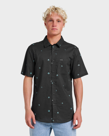 Mini Dimensions Classic Short Sleeve Shirt - Black Quick Silver Black