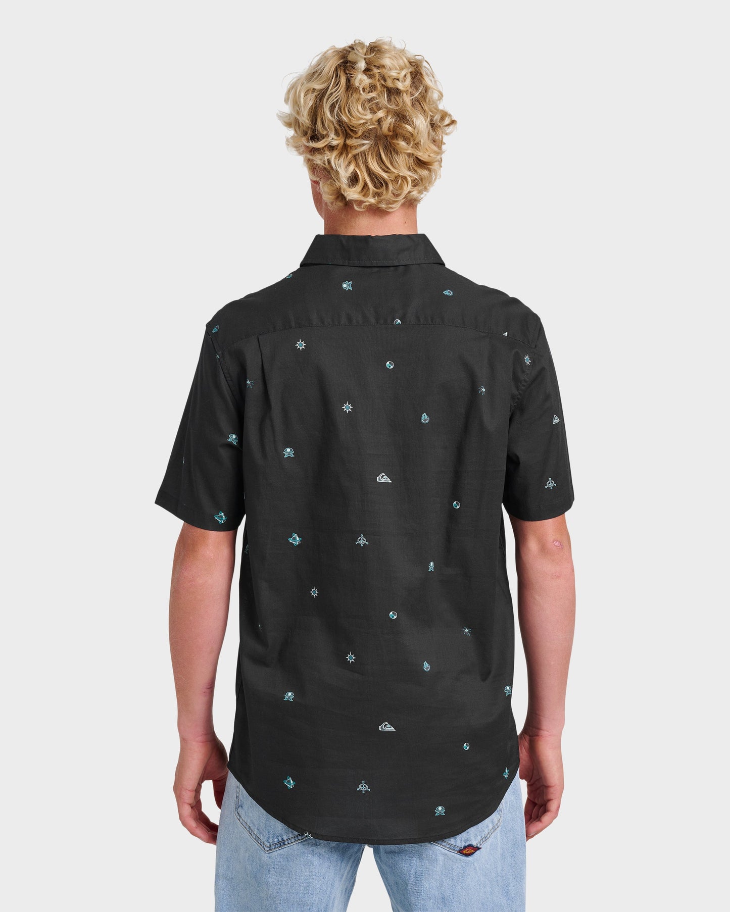 Mini Dimensions Classic Short Sleeve Shirt - Black Quick Silver Black