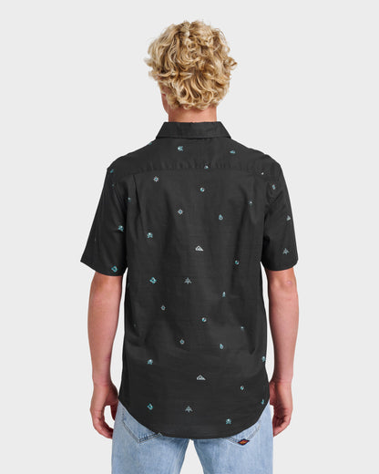 Mini Dimensions Classic Short Sleeve Shirt - Black Quick Silver Black