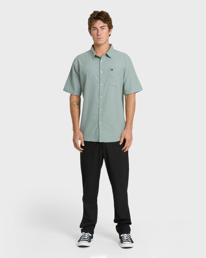 Shoreline Classic Short Sleeve Shirt - Chinois Green Quick Silver Chinois Green