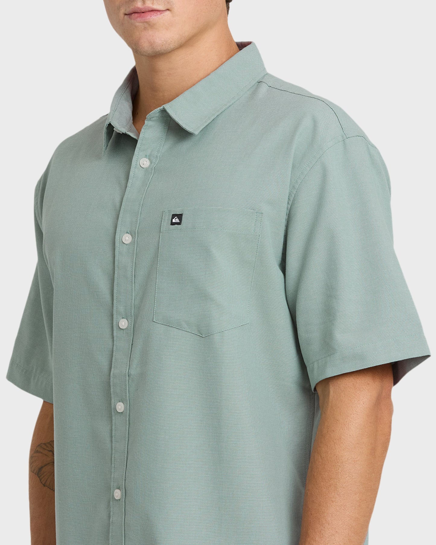 Shoreline Classic Short Sleeve Shirt - Chinois Green Quick Silver Chinois Green