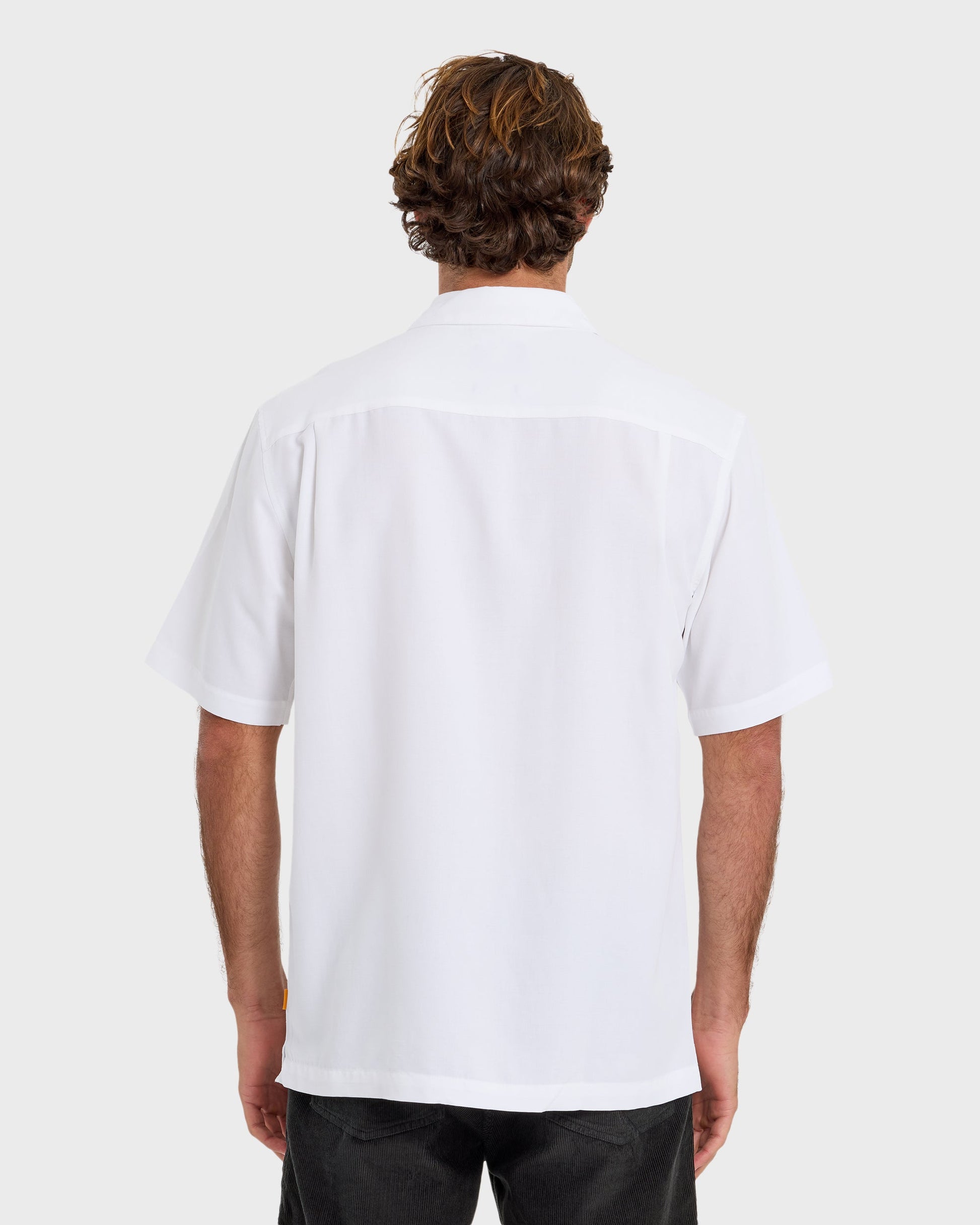 Waterman Tahiti Palms Premium Anti-Wrinkle Shirt - White Quick Silver White