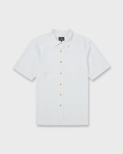 Waterman Tahiti Palms Premium Anti-Wrinkle Shirt - White Quick Silver White