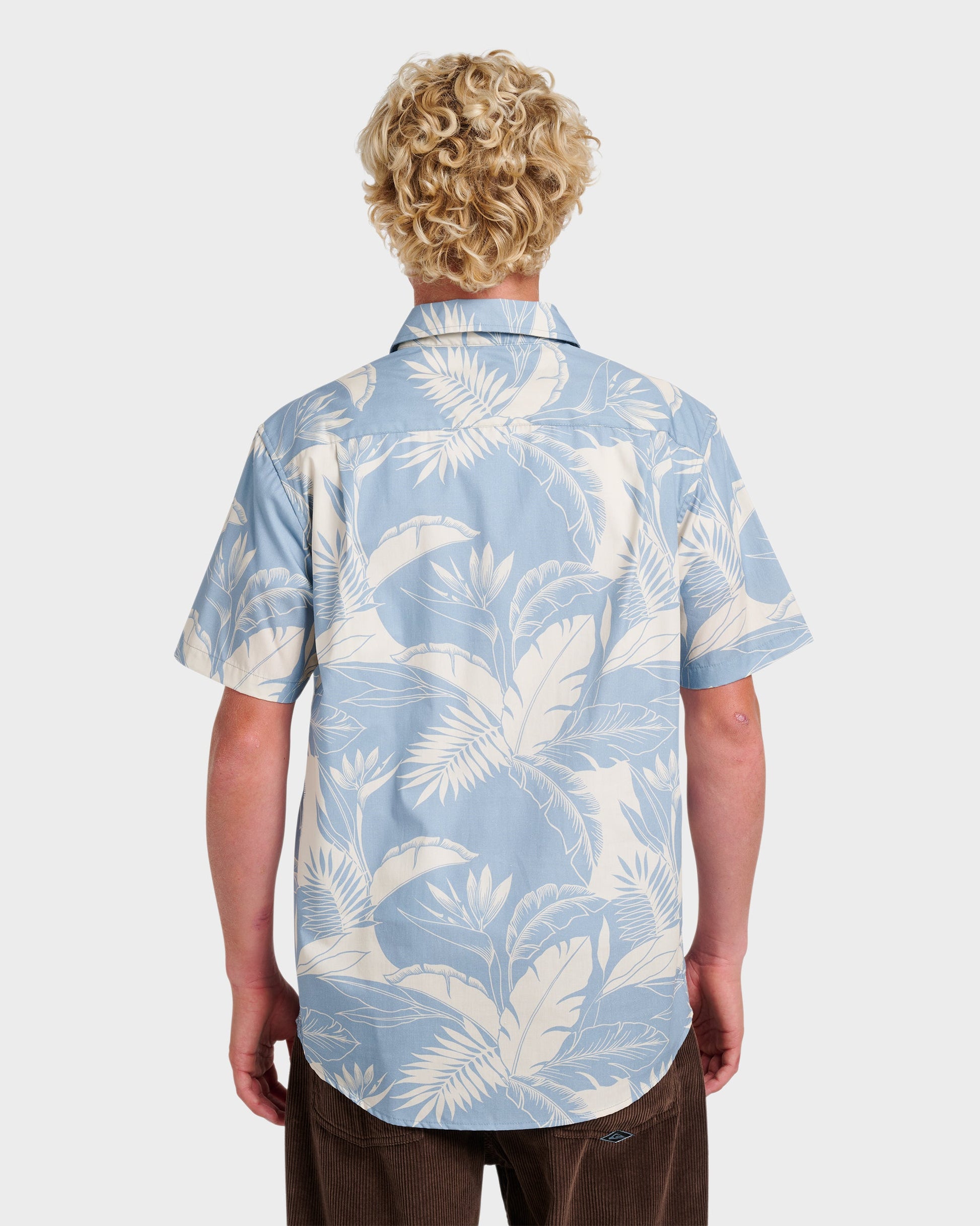 Kahanu Classic Short Sleeve Shirt - Ashley Blue Quick Silver Ashley Blue