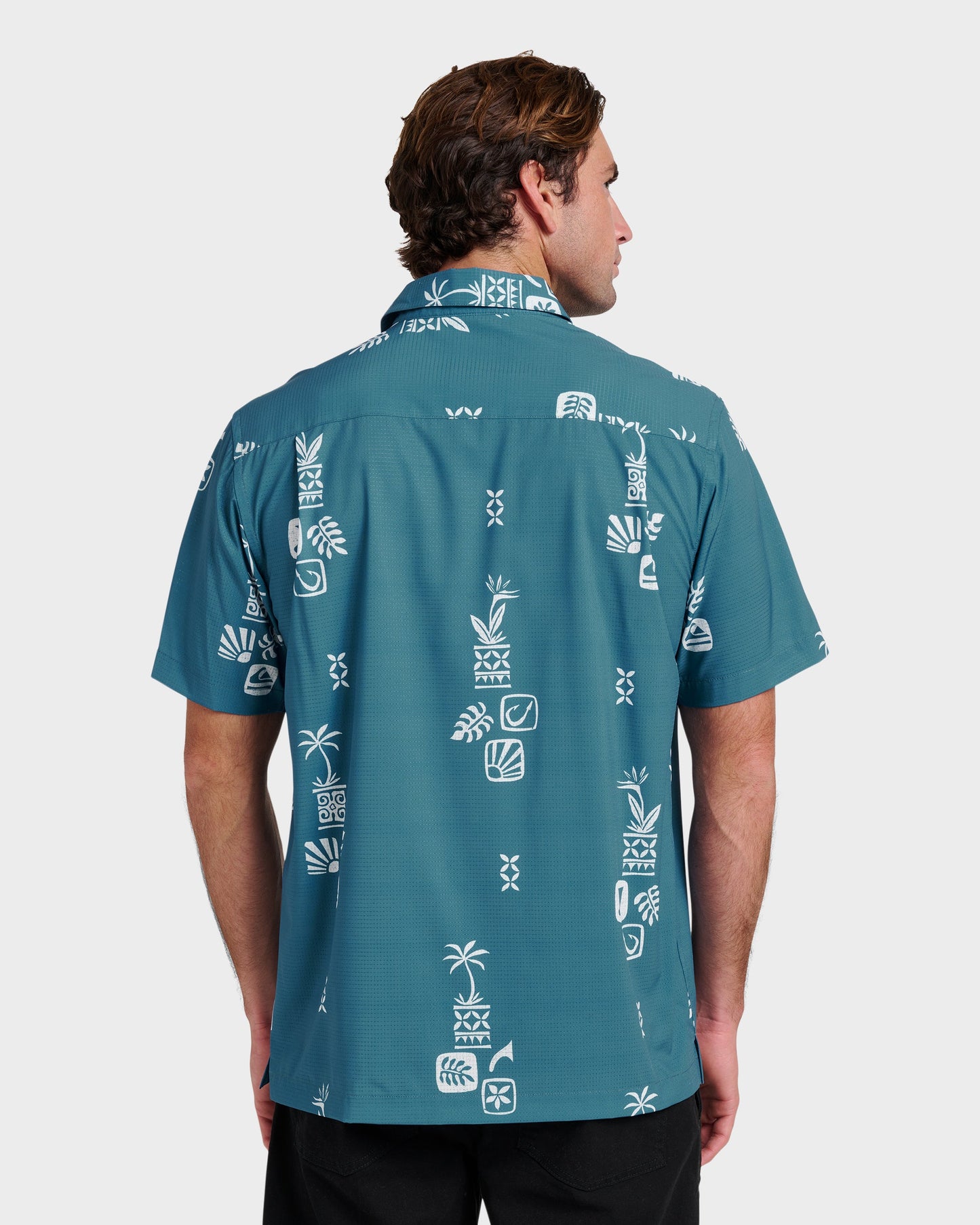 Waterman Mystic Fin Shirt - Real Teal Quick Silver Real Teal