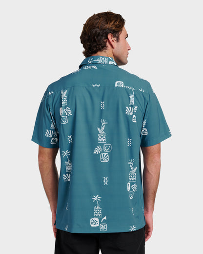Waterman Mystic Fin Shirt - Real Teal Quick Silver Real Teal