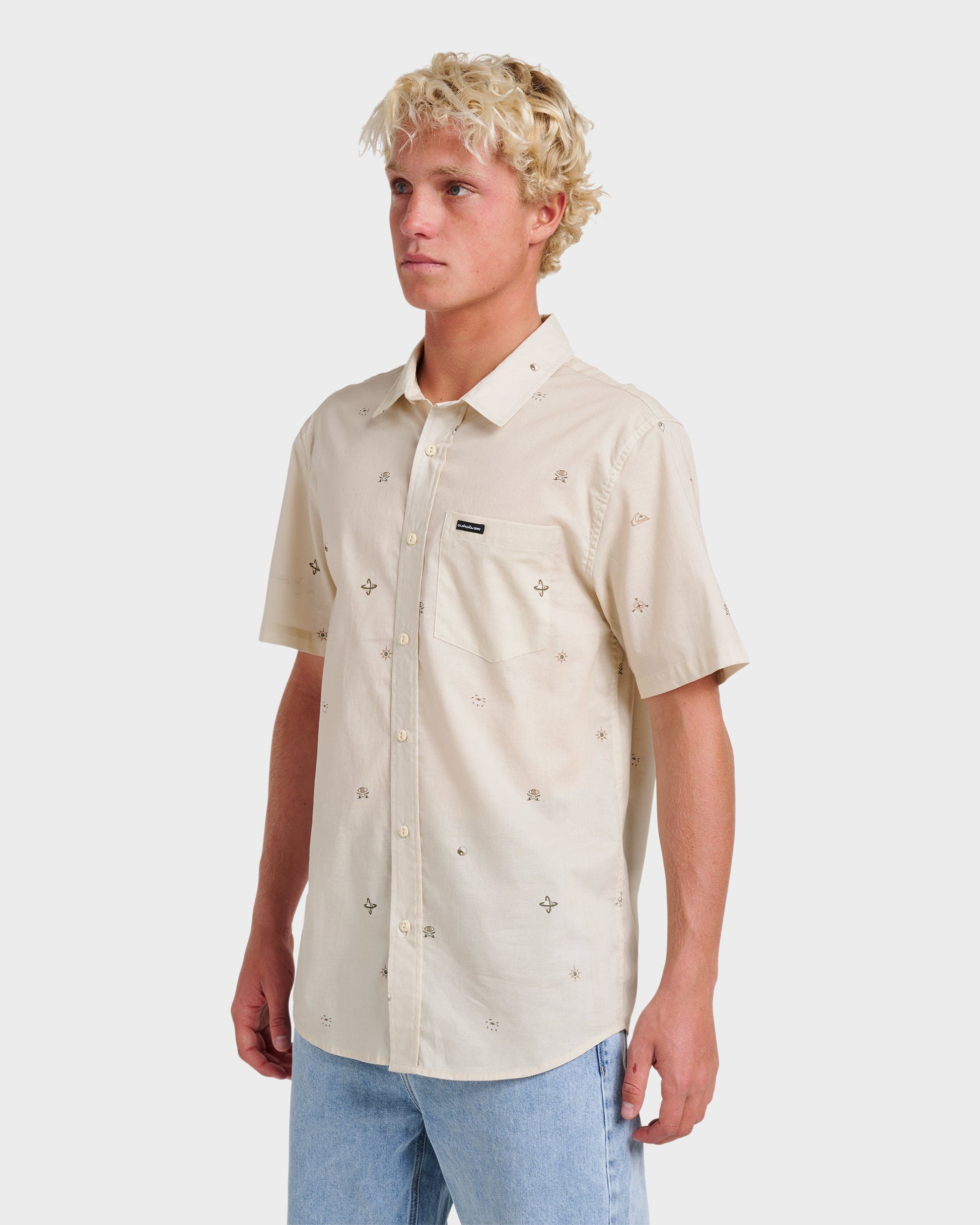 Mini Dimensions Classic Short Sleeve Shirt - Silver Birch Quick Silver Silver Birch