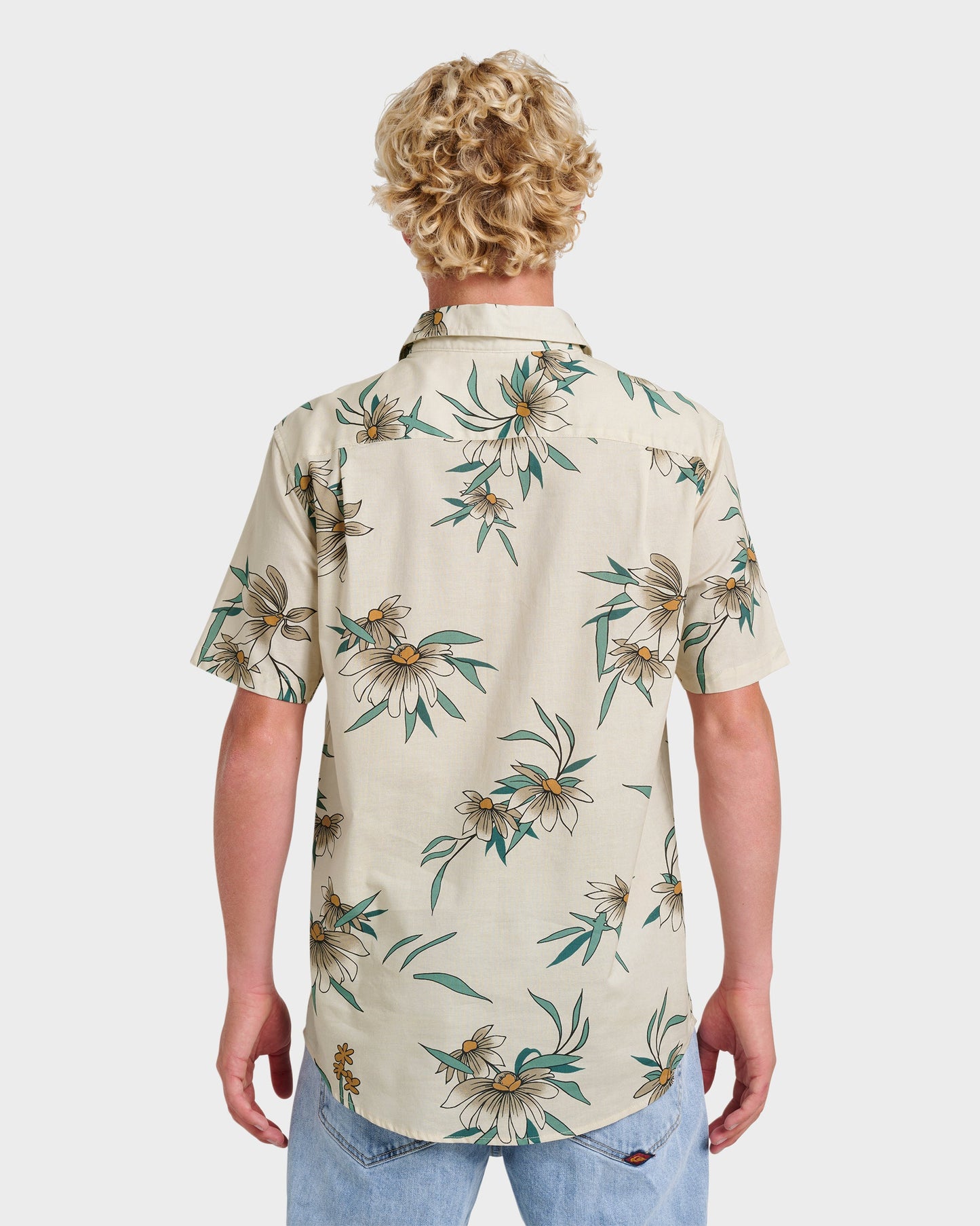 Costal Flora Classic Short Sleeve Shirt - Moonstruck Quick Silver Moonstruck
